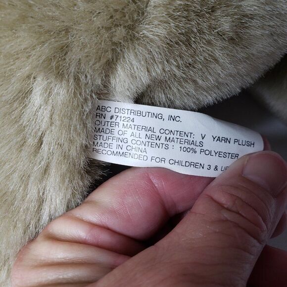 Adorable Vintage ABC Distributing Gray Plush Beaver Hand Puppet Stuffed Animal - Picture 5 of 8